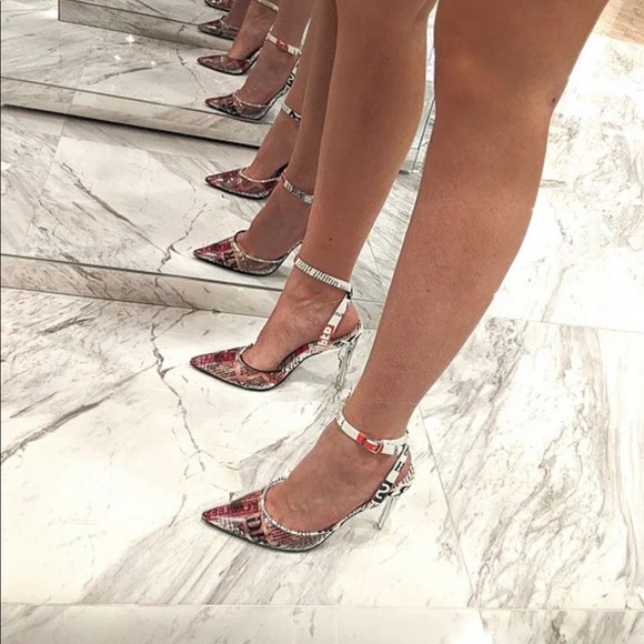 Steve Madden | Shoes | Steve Madden Alessi Newspapers Print Sling Back Straps  Pumps | Poshmark